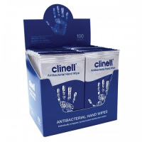 CLINELL - Dezinfekční ubrousky na ruce (bezalkoholové) - 100ks