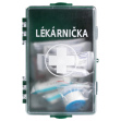 Vybavená lékárnička VISUAL ZELENÁ s výbavou DOMÁCNOST