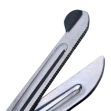 Nůžky kovové zahnuté 14,5 cm se zoubky na ostří OUTDOOR