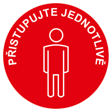 Přistupujte jednotlivě - červená