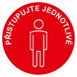 Přistupujte jednotlivě - červená