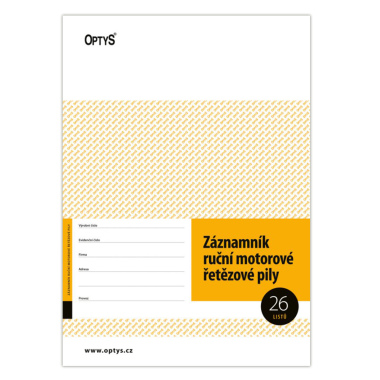 Záznamník ruční motorové pily